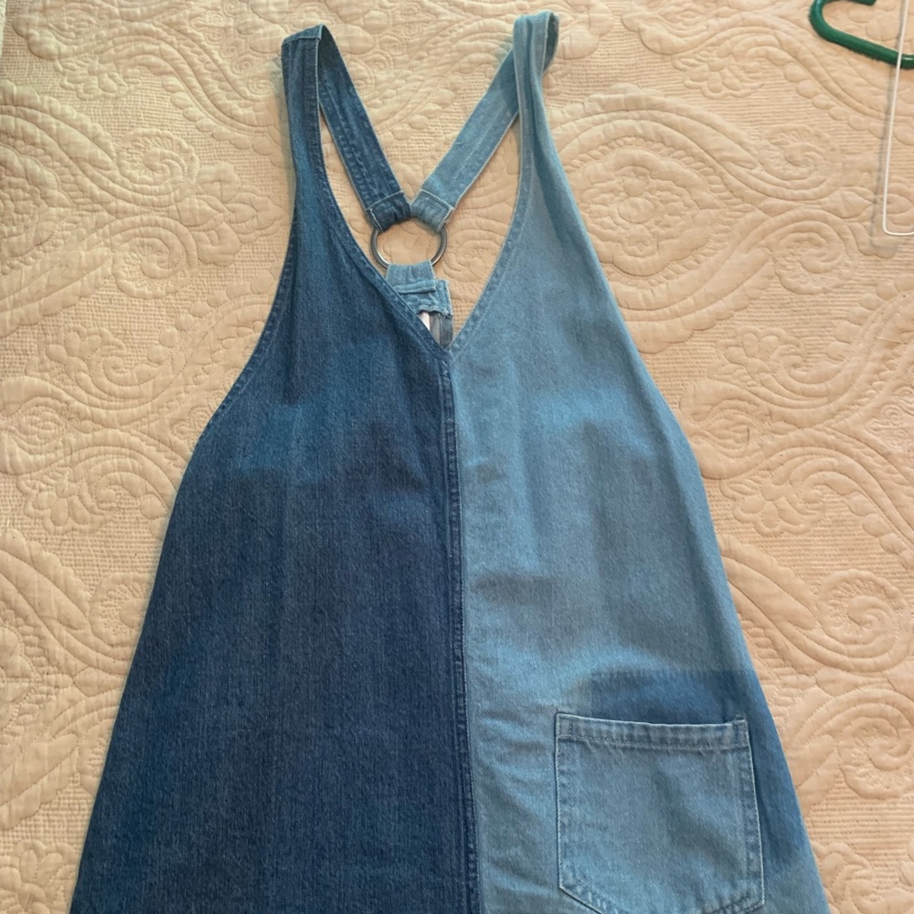 Two Tone Overall Dress